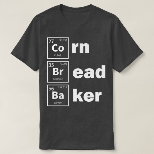 Cornbrood Periodic Baking Baker Thanksgiving T-shirt (Design voorkant)