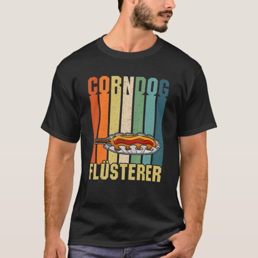 Corndog Amerikaanse keuken afhaalmaaltijden Fastfo T-shirt (Voorkant)