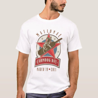 Corndog Day Rodeo Logo T-shirt