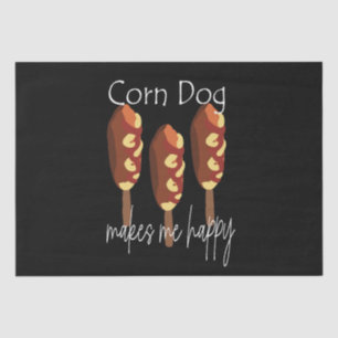 Corndog maakt me gelukkig tissuepapier