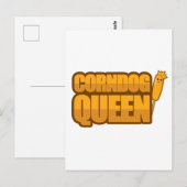 Corndog Queen Corn hondenliefhebber Gift Briefkaart (Voorkant / Achterkant)