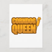Corndog Queen Corn hondenliefhebber Gift Briefkaart (Voorkant)