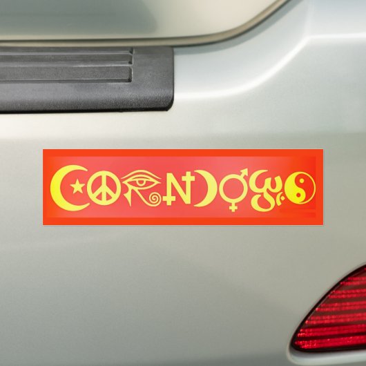 Corndogs-bumpersticker Bumpersticker (Op auto)