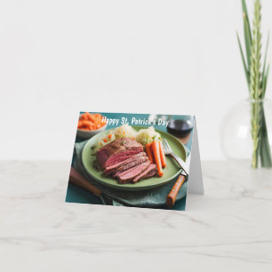 Corned beef kool en wortelen kaart