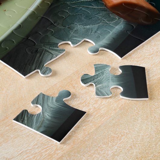 Corned beef kool en wortelen legpuzzel (Zijkant)