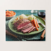 Corned beef kool en wortelen legpuzzel (Horizontaal)