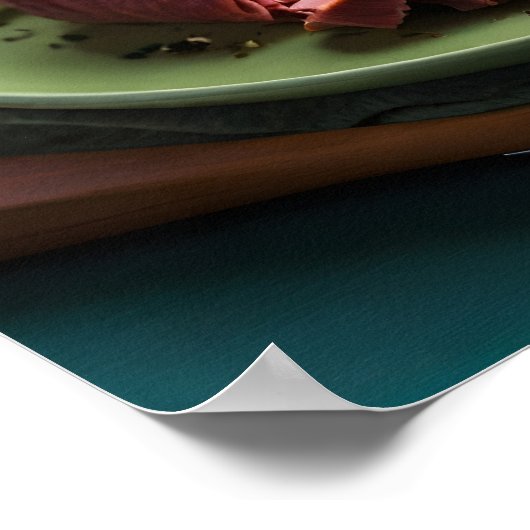 Corned beef kool en wortelen poster (Hoek)