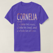 Cornelia meisje naam definitie t-shirt (Design voorkant)