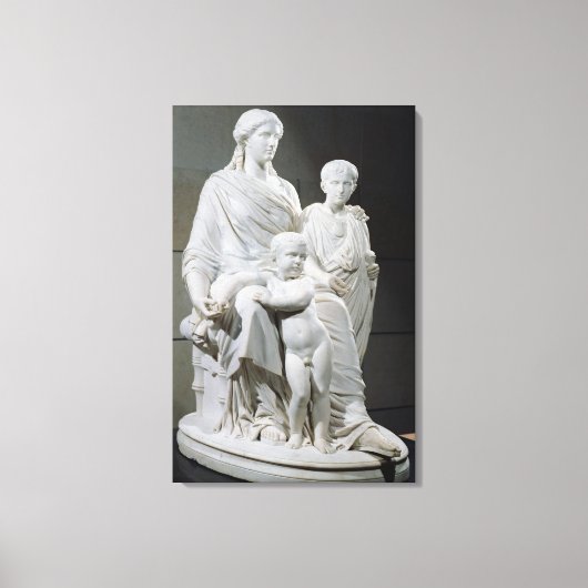 Cornelia, moeder van de twee Gracchi Brothers Canvas Afdruk (Voorkant)