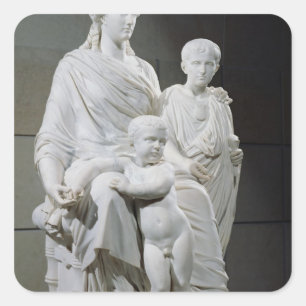 Cornelia, moeder van de twee Gracchi Brothers Vierkante Sticker