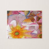 Cornelia pastel roze roze roze waterverf kunst legpuzzel (Horizontaal)