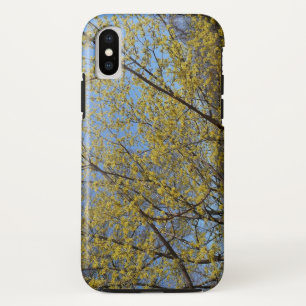 Cornelian Cherry Dogwood en Blue Sky Floral Case-Mate iPhone Case