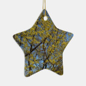 Cornelian Cherry Dogwood en Blue Sky Floral Keramisch Ornament (Rechts)