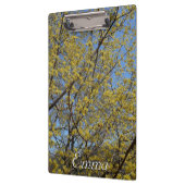Cornelian Cherry Dogwood en Blue Sky Floral Klembord (Links)