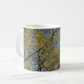 Cornelian Cherry Dogwood en Blue Sky Floral Koffiemok (Voorkant links)