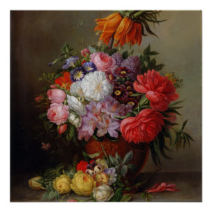 Cornelis Johannes van Hulsteijn Vase met Flowers Perfect Poster