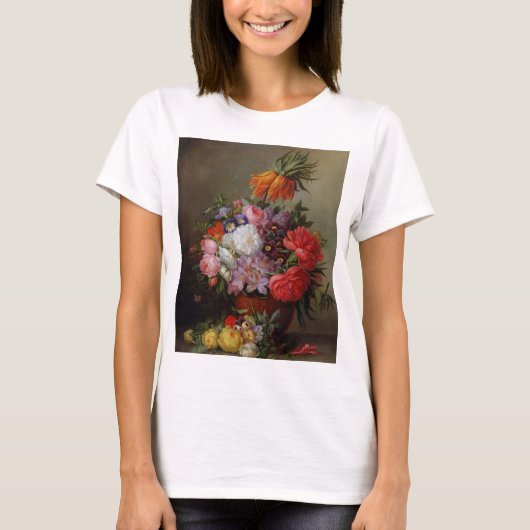Cornelis Johannes van Hulsteijn Vase met Flowers T-shirt (Voorkant)