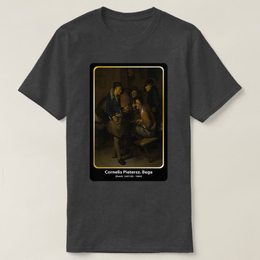 Cornelis Pietersz Bega Dutch 163132 1664 klassiek T-shirt (Design voorkant)