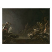 Cornelis Saftleven - A Witches' Sabbat Foto Afdruk (Voorkant)