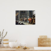 Cornelis Saftleven Satire over kwetsbare landbouwe Poster (Keuken)