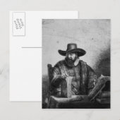 Cornelius Claesz Anslo 1640 Briefkaart (Voorkant / Achterkant)