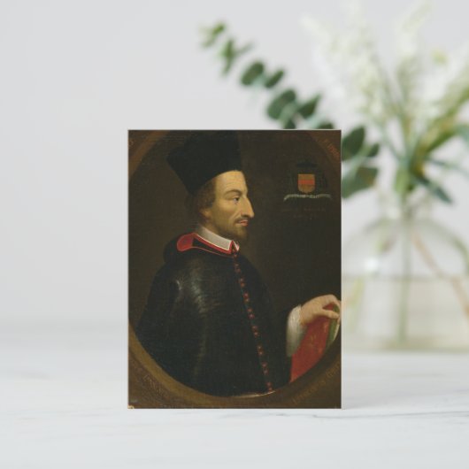 Cornelius Jansen Bishop van Ypres Briefkaart (Staand voorkant)