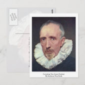 Cornelius van Geest-Portrait door Anthony van Dyck Briefkaart (Voorkant / Achterkant)