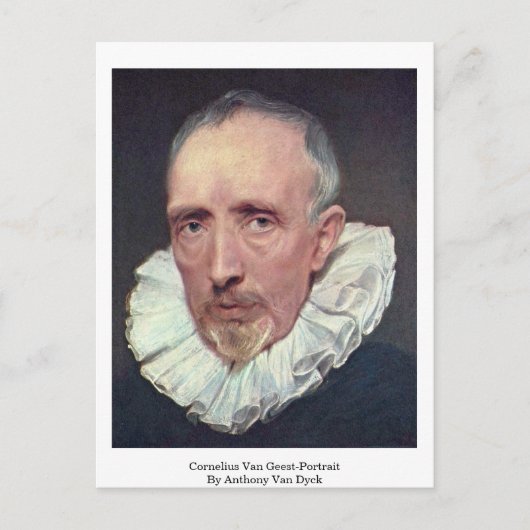 Cornelius van Geest-Portrait door Anthony van Dyck Briefkaart (Voorkant)