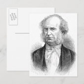 Cornelius Vanderbilt, c.1877 Briefkaart (Voorkant / Achterkant)