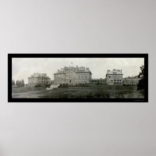 Cornell Buildings Ithaca Foto 1909 Poster (Voorkant)