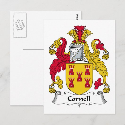 Cornell Family Crest Briefkaart (Voorkant / Achterkant)