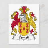 Cornell Family Crest Briefkaart (Voorkant)