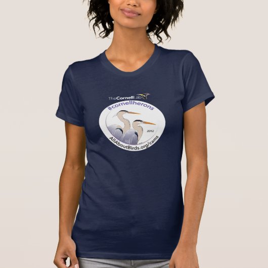 Cornell Herons Illustration T-Shirt (Voorkant)