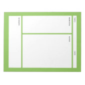 Cornell Notes (gewoon) Notitieblok (Voorkant)