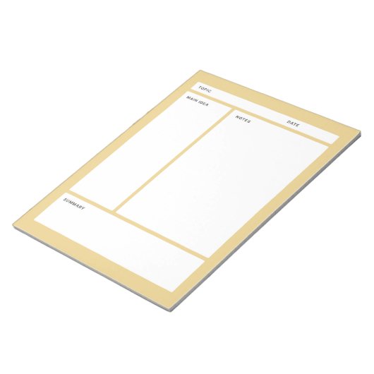 Cornell Notes (gewoon) Notitieblok (Schuin)