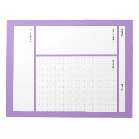 Cornell Notes (punt) Notitieblok (Voorkant)