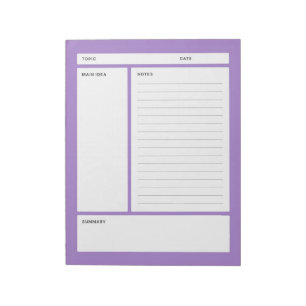 Cornell Notes (regel) Notitieblok