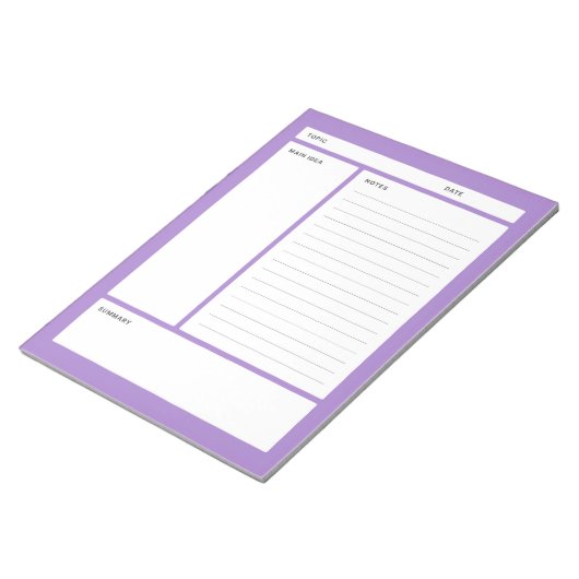 Cornell Notes (regel) Notitieblok (Schuin)