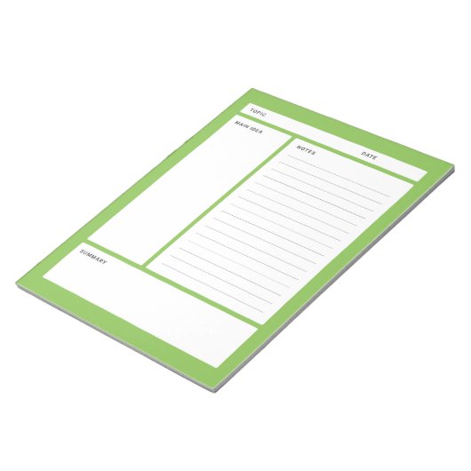 Cornell Notes (regel) Notitieblok (Schuin)