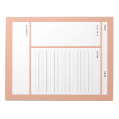 Cornell Notes (regel) Notitieblok (Voorkant)