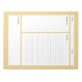 Cornell Notes (regel) Notitieblok (Voorkant)