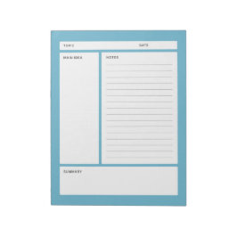 Cornell Notes (regel) Notitieblok