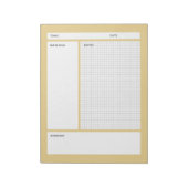 Cornell notities (grafiek) notitieblok (Linkerzijde)