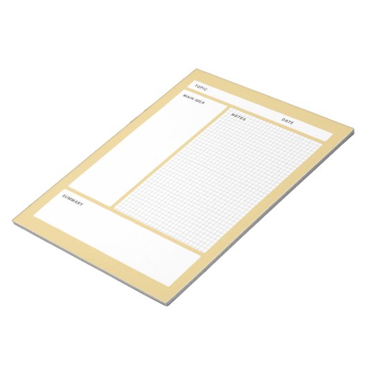 Cornell notities (grafiek) notitieblok (Schuin)