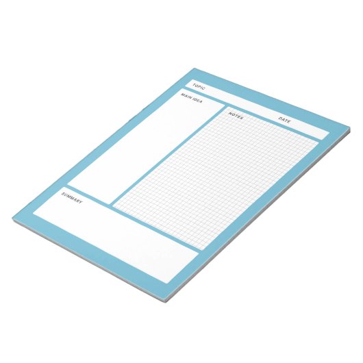 Cornell notities (grafiek) notitieblok (Schuin)