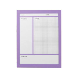 Cornell notities (grafiek) notitieblok