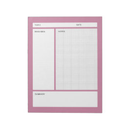 Cornell notities (grafiek) notitieblok