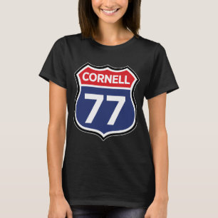 Cornell Route 77 Barton Hall Highway Dead Head Con T-shirt