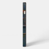 Cornell Rugged Roest Monogram iPhone Hoesje (Linkerkant)