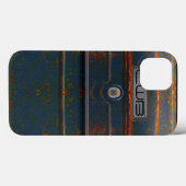 Cornell Rugged Rust Monogram Case-Mate iPhone Case (Achterkant (horizontaal))
